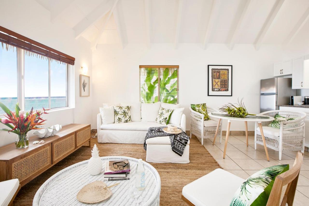 Motu Beachfront Art Villas 라로통가 외부 사진